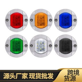چراغ کناری گرد 6LED 12/24 ولت برای کامیون و تریلر