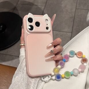 گوش گربه شیب دار Sfumato مناسب برای قاب گوشی موبایل iPhone17promax با پنجره بزرگ Apple 16pro مدل جدید 15/14 دسته مخلوط ظرف 48 ساعت ارسال می شود