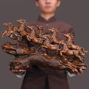 زینت اسب هشت اسب Xiongfeng Crafts دفتر رئیس میز اتمسفر شرکت جدید افتتاح فروشگاه Dropshipping