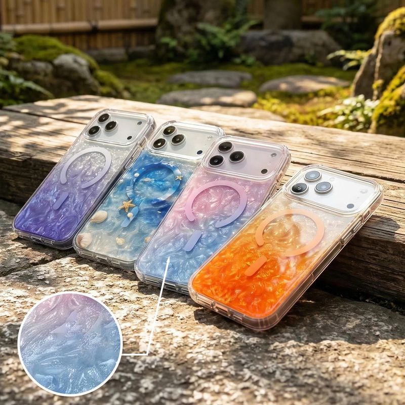 مناسب برای گوشی موبایل Apple 17promax پوسته پوسته iphone18 رنگ شیب دار محافظ محافظ 17pro iPho...فروش TOP10%
