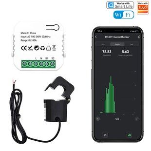 کنتور هوشمند WIFI با ترانسفورماتور جریان سی تی سازگار با دسته ای مختلط مدل گرم برون مرزی تویا
