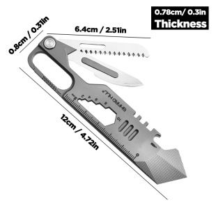 ابزار چندکاره تیتانیومی EDC برای کمپینگ و بقا