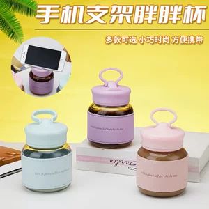 لیوان شیشه‌ای ۳۰۰ میلی‌لیتری با دسته و عایق حرارتی، قابل چاپ لوگو