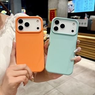 مناسب برای پوسته سیلیکونی مایع iPhone17promax Apple 16pro محافظ ضد ریزش سیلیکون مایع محافظ تلفن همراه