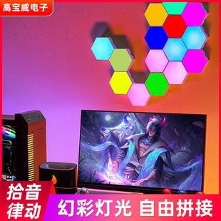 چراغ دیواری هوشمند RGB اتاق گیمینگ با کنترل صوتی