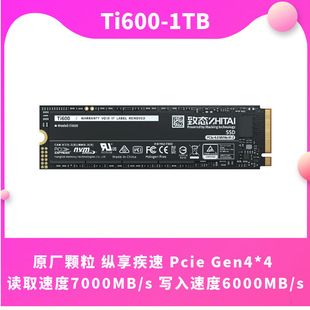هارد SSD M.2 ایستاده ZhiTai Ti600 ظرفیت‌های 500 گیگ تا ۴ ترابایت