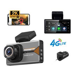 دوربین خودرو دو لنز 2K با وای‌فای و GPS