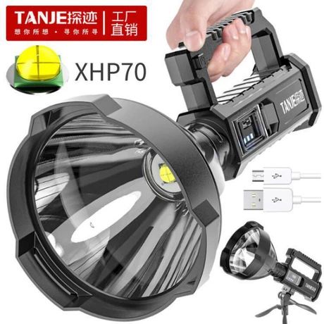 چراغ قوه قدرتمند LED چندکاره ضدآب قابل شارژ