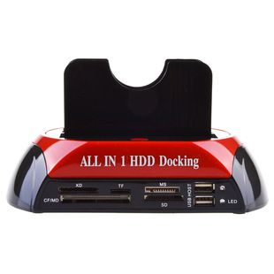 USB 2.0 هارد باکس 2.5/3.5 اینچ IDE+SATA با کارت خوان و انتقال سریع