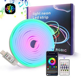 USB سمفونی بلوتوث موسیقی هوشمند تغییر رنگ اسب LEDDIY شکل تلویزیون سیلیکونی انعطافپذیر پسزمینه نور محیط تحویل ظرف 48 ساعت