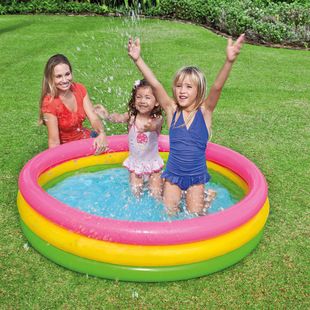 استخر خانگی سه حلقه اینتکس با کف بادی مدل 57422