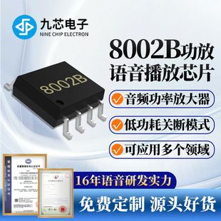 چیپ تقویتکننده صوتی 8002B 8 پین مخصوص اسباببازی با خروجی 3 وات