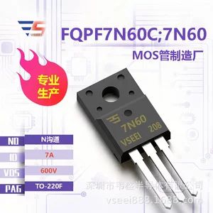 FQPF7N60C؛ 7N60 N-channel MOS لوله جلوه میدانی TO-220F 600V 7A کارخانه اصلی جدید
