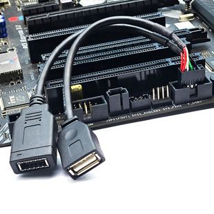 کابل تبدیل USB 9 پین به Type-E برای پنل جلویی کیس