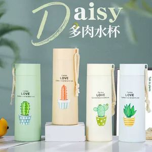 لیوان دو جداره شیشهای زیبا با دسته، لیوان قابل حمل، لیوان آب با طراحی جذاب، لیوان تبلیغاتی و هدیه