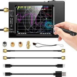 آنالایزر شبکه برداری 2.8 اینچی NanoVNA-H از تحلیلگر شبکه آنتن 50KHz-900MHz پشتیبانی می کند که ظرف 48 ساعت ارسال می شود