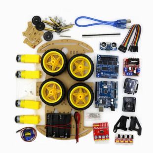 کیت DIY ماشین هوشمند چهار چرخ 4WD کیت DIY ماشین هوشمند 2WD دو چرخ / ردیابی / ماشین بلوتوث
