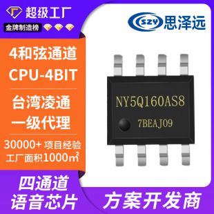 تراشه صوتی NY5Q160A و NY5Q092AS8 برای آژیر و موسیقی هشدار