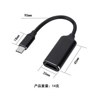 تبدیل Type-C به HDMI آلومینیومی برای موبایل و لپ‌تاپ