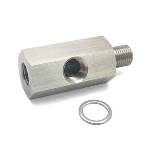 اتصال سنسور فشار روغن 1/8NPT استیل ضدزنگ توربوشارژ