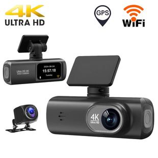 دوربین خودرو 4K دو لنز V22 با GPS و وایفای