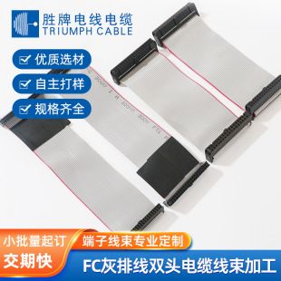 کابل نواری خاکستری دو سر با کانکتور 2468/2651