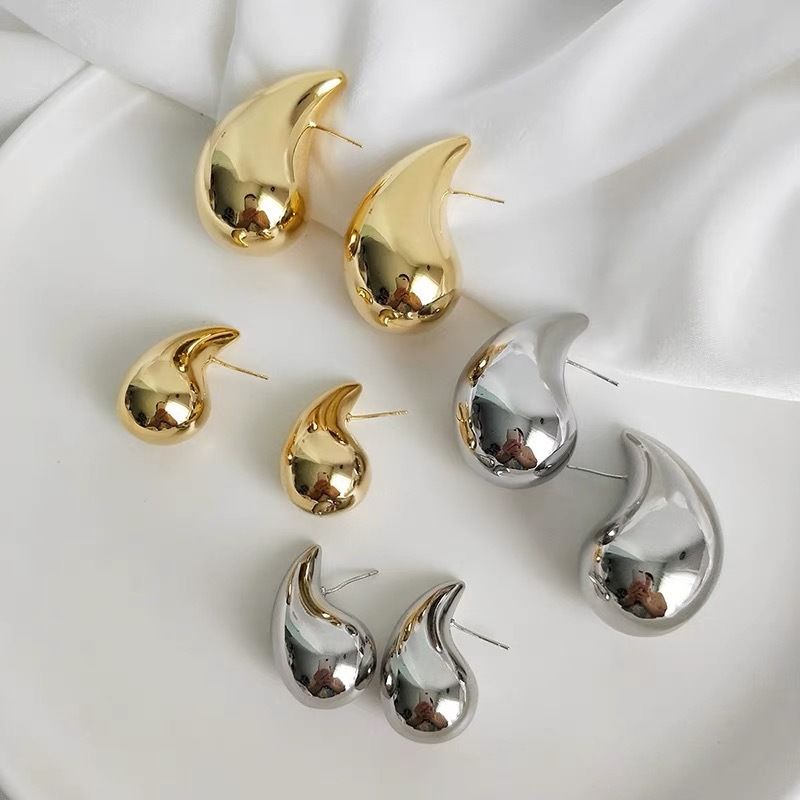 گوشواره قطره‌ای آب هندسی ساده اروپایی و آمریکایی، گوشواره‌های لوکس و سبک، گوشواره‌های شخصی زنانه، گوشواره‌های فلزی انفجاری، فروش گوشواره TOP10%