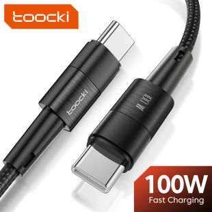 کابل شارژ Toocki آلومینیومی PD 100W تایپ C به C
