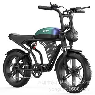 الکتریک موتورسیکلت ۲۰ اینچی کلاسیک با لاستیک پهن
