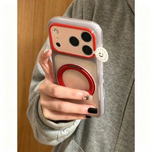 براکت 360 قرمز شراب زرد شفاف مناسب برای iPhone17promax قاب تلفن همراه اپل 16 15 جدید 14 دسته مخلوط سخت همه جانبه که ظرف 48 ساعت ارسال می شود
