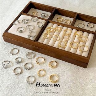پایه انگشتر طلایی ۱۴ عیار برای مروارید و DIY