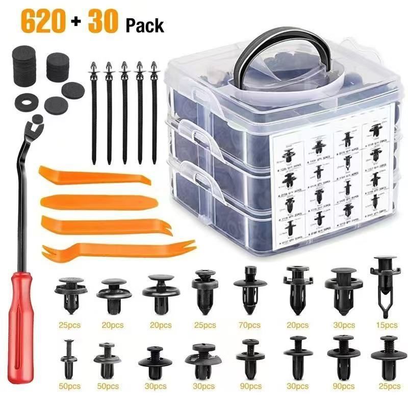 620pcs جعبه یونیورسال خودرو گلگیر گلگیر صندوق عقب سپر انبساط ست پیچ بدنه دیگر...فروش TOP10%
