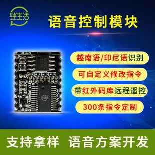 ماژول کنترل صدای ویتنام کنترل صوتی کلید لوازم خانگی سوئیچ تراشه صوتی تشخیص زبان اندونزیایی راه حل کنترل ماژول کنترل