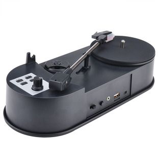 مینی گرامافون وینیل با پخش USB و MP3، دو سرعت 33 و 45 دور