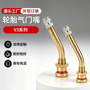 سوپاپ لاستیک بدون تیوب خمیده سری V3 فلزی برای خودرو و موتورسیکلت