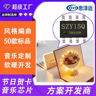تراشه موزیکال کریسمس با کنترل نور برای کارت تبریک و جعبه هدیه