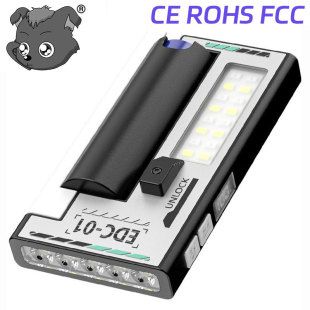 چراغ‌قوه چندکاره ۵LED + COB مگنتی شارژی ۲۱۷۰۰ با نمایشگر دیجیتال