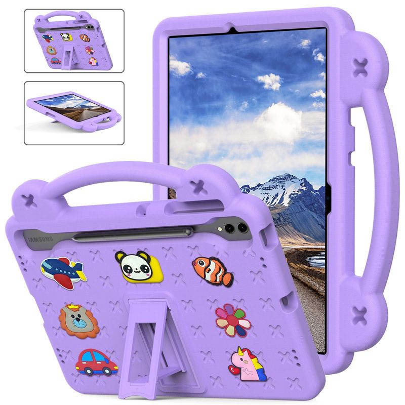 مناسب برای پوشش محافظ تبلت سامسونگ A9plus S9FE پایه قابل حمل کودکانه DIY کارتونی تبلت ضد سقوط پوسته S11...فروش TOP10%