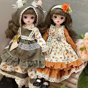 عروسک 30 سانتیمتری خوشقیافه 6 نقطهای BJD کت و شلوار دخترانه دخترانه عروسک مجرد اسباببازی عروسک پرنسس