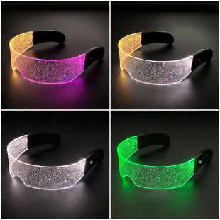 عینک جدید آمازون با فناوری آینده داغ 2023 عینک LED عینک ساطع کننده نور میله دیسکوی خوش دست مصنوع تحویل دسته ای مخلوط ظرف 48 ساعت