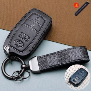قاب کلید خودرو تویوتا bZ4X و RAV4 دوگانهسوز چرم اصل