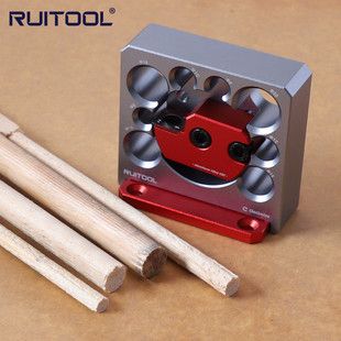ابزار تراش چوب گرد کن 8 سوراخه قابل تنظیم برای مته، تبدیل چوب مربع به گرد، 48 ساعت ارسال