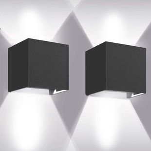 چراغ دیواری LED مربعی آلومینیومی دوطرفه قابل تنظیم