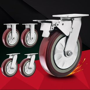 چرخ های سنگین جهانی 3 اینچ 4 اینچ 5 اینچ 6 اینچ 8 اینچ کاستورهای پلی اورتان مقاوم در برابر سایش غلتک چرخ صنعتی pvc صنعتی در عرض 48 ساعت ارسال می شود