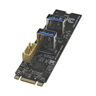 مبدل M.2 NVMe به USB Type-A با سرعت 5Gbps و گیرنده بلوتوث