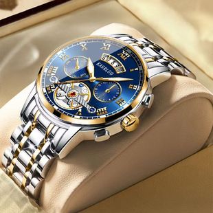 بین مرزی جدید از جنس استنلس استیل تقلبی Tourbillon ساعت مچی مردانه شیک و ضدآب شیک مدل کمربند فولادی ضد آب مردانه مدل دسته ای مخلوط در عرض 48 ساعت ارسال می شود