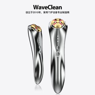 دستگاه فوتون تراپی پوست WaveClean با نور قرمز و آبی، ویبره و میکروجریان EMS
