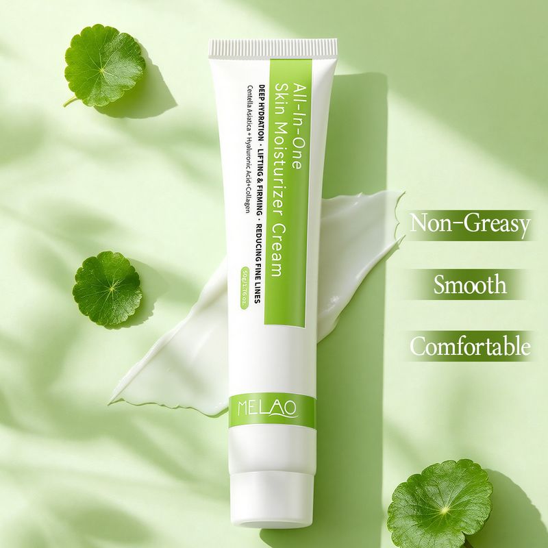 کرم مرطوب کننده چند منظوره MELAO کرم صورت Centella Asiatica مرطوب کننده، مرطوب کننده، روشن کننده و ترمیم کننده لوسیون مراقبت از صورت آبرسان، مرطوب کننده، روشن کننده و نرم کننده پوست