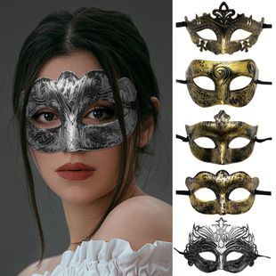 ماسک نیم‌صورت مردانه سبک جاز قدیمی برای مهمانی هالووین