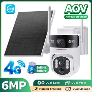 دوربین مداربسته خورشیدی وای‌فای Ubox AOV با حالت دوگانه AOV و PIR و سیم‌کارت 4G